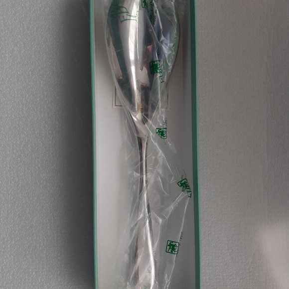 Ercuis Paris Salade Mezzo Silver Plate Serving Spoon New in Box - Picture 3 of 5